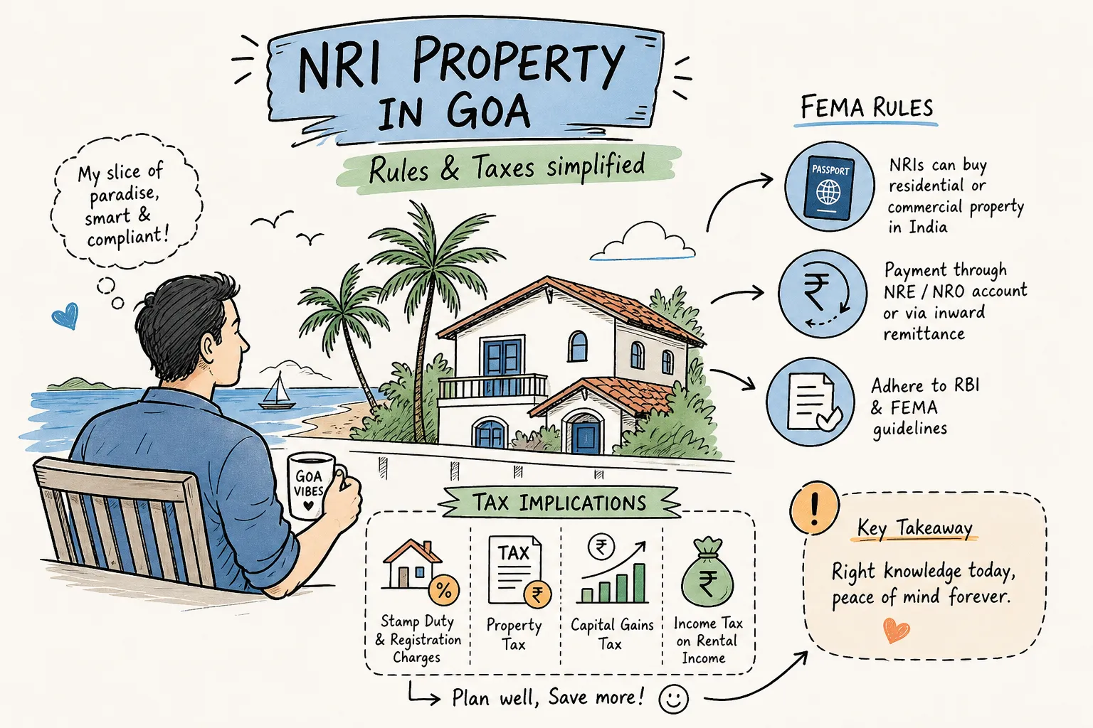 FEMA Rules & Tax Implications for NRIs Buying Property in Goa