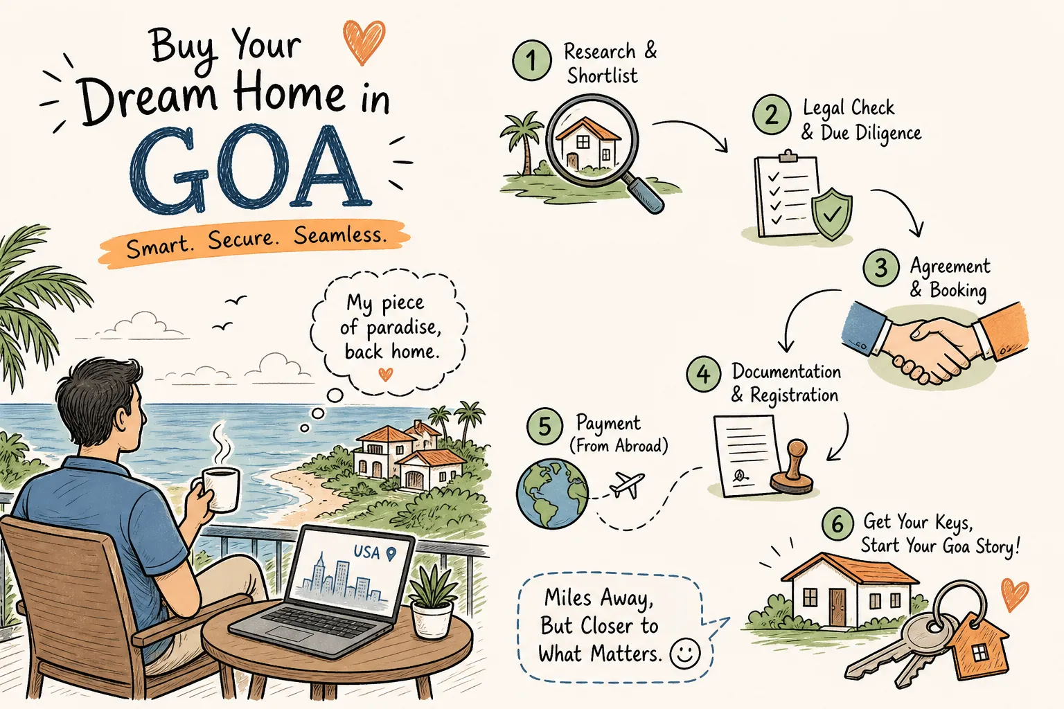 Goa Property Purchase Process for US-Based Indians Explained