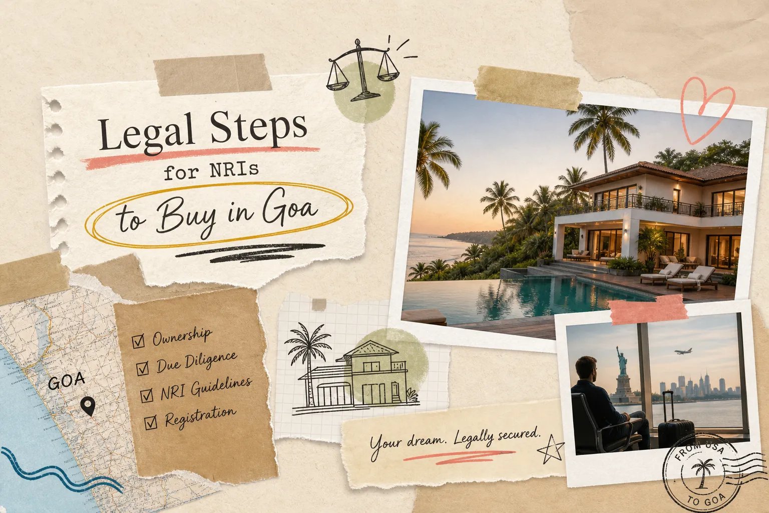 Legal Steps for NRIs to Buy a Luxury Villa in Goa From the US